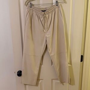 Women’s leather jogger crop Pants